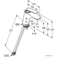 Смеситель Kludi Balance 520268775 (черный)