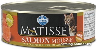 Консервированный корм для кошек Farmina Matisse Salmon Mousse 0.085 кг