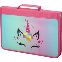 Папка-портфель BRAUBERG Unicorn 271447 с органайзером (розовый)