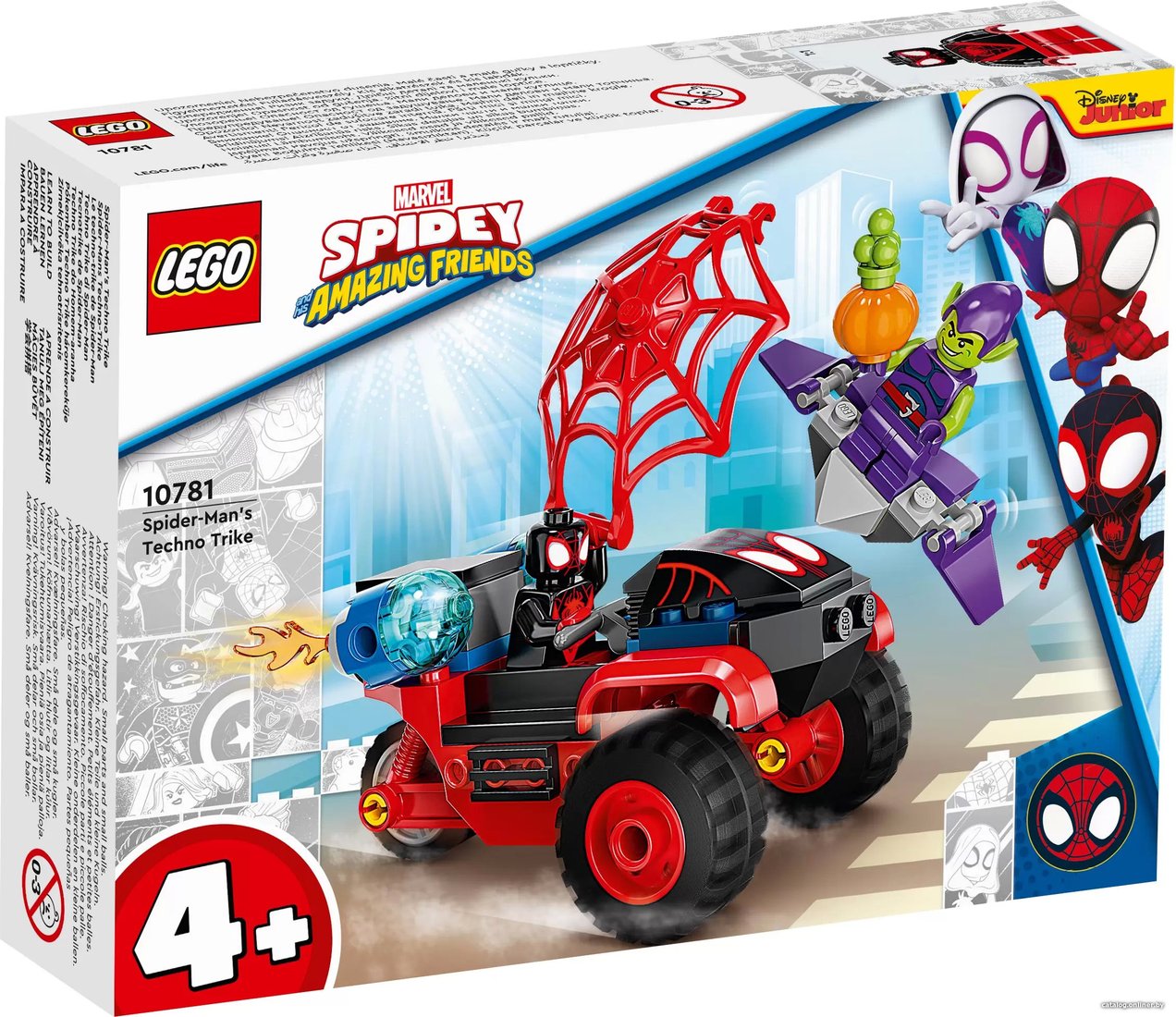 Конструктор LEGO Marvel Spiderman 10781 Майлз Моралес: техно-трайк Человека-Паука