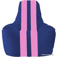 Кресло-мешок Flagman Спортинг С1.1-120 (синий/розовый)