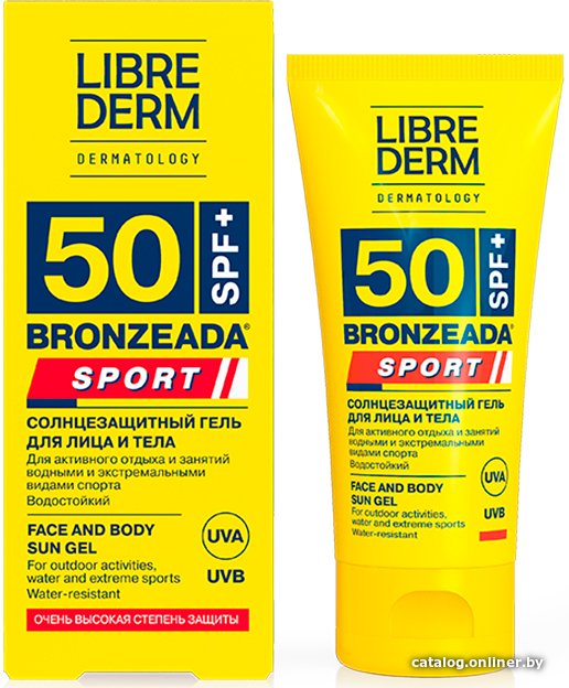 Librederm Bronzeada Sport Для лица и тела SPF50 (50 мл)