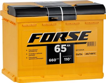 Автомобильный аккумулятор FORSE R+ 660 A (65 А·ч) 565108050