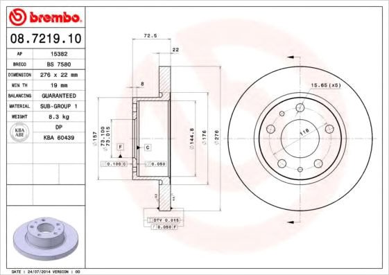 

Brembo 08721910