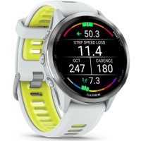 Умные часы Garmin Forerunner 970 47 мм (белый/зеленый)
