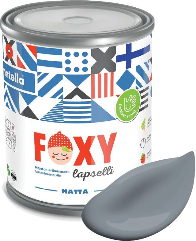 

Краска Finntella Foxy Lapselli Matte Kisu F-50-1-1-FL295 0.9 л (синий/серый)