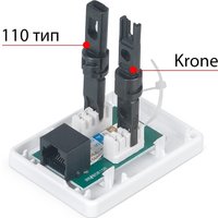 Розетка компьютерная Cabeus WS-8P8C-Cat.6-1