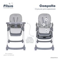Высокий стульчик Pituso Compatto (light grey)