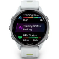 Умные часы Garmin Forerunner 970 47 мм (белый/зеленый)