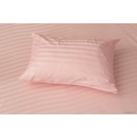 Евро комплект постельного белья Loon Stripe (евро, наволочки 70х70, розовый)