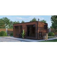 Русская баня Модуль Хаус Каркасная модульная Loft 15