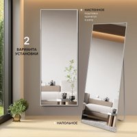 Зеркало Алмаз-Люкс Ма1nu 160x60 напольное (в алюминиевой раме/серебро)