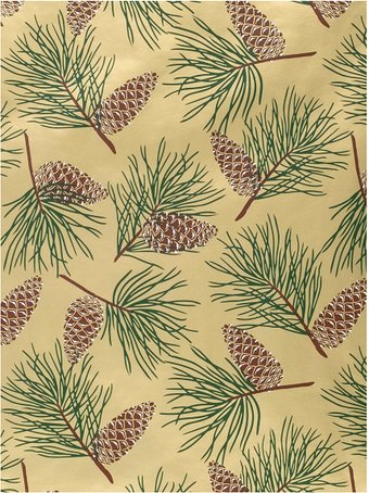 Упаковочная бумага Феникс-Презент Шишки 89612 70х100 см