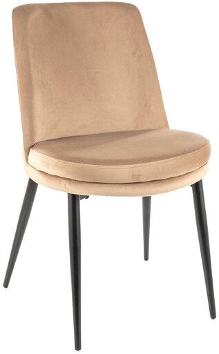 

Стул Signal Kayla Velvet (bluvel 28 бежевый/черный)