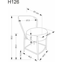 Стул Halmar H126 (серый)