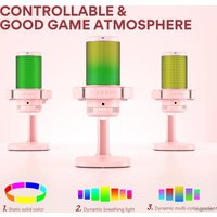 Проводной микрофон Maono DM20 (розовый)