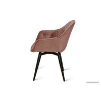 Стул с подлокотниками Aero B817-m Rosa VL34 BK (велюр, розовый)