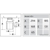 Измельчитель пищевых отходов InSinkErator Model 45+