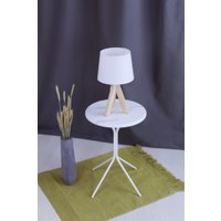 Журнальный столик Sheffilton SHT-CT12-1 (белый муар/белый мрамор)