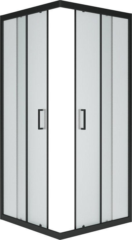 

Душевой уголок Метакам Universal Black 80x80 KKS_013565 (матовое стекло)