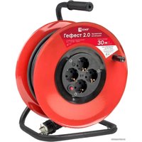 Удлинитель на катушке EKF PROxima Гефест 2.0 UKG02-16-R315-4-30 (30 м)