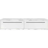 Туалетный столик без зеркала Shtabe Royal 5210 эко (мрамор каррара/р.черная)