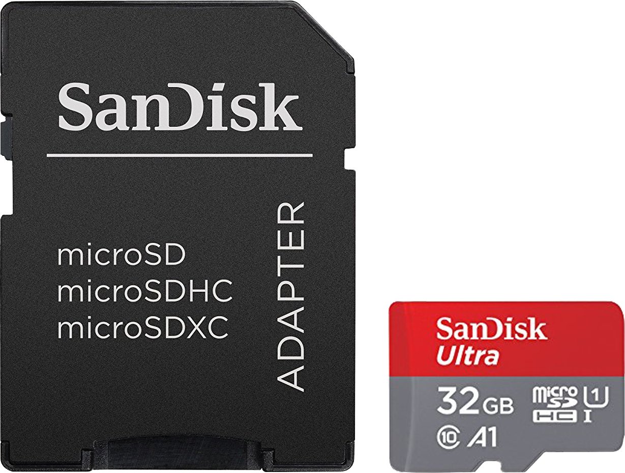 

Карта памяти SanDisk Ultra SDSQUAR-032G-GN6MA microSDHC 32GB (с адаптером)