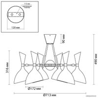 Подвесная люстра Odeon Light Rasto 4665/6C