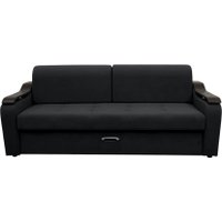 Диван Сириус Лидер-4 ППУ (Eva 11 велюр черный)