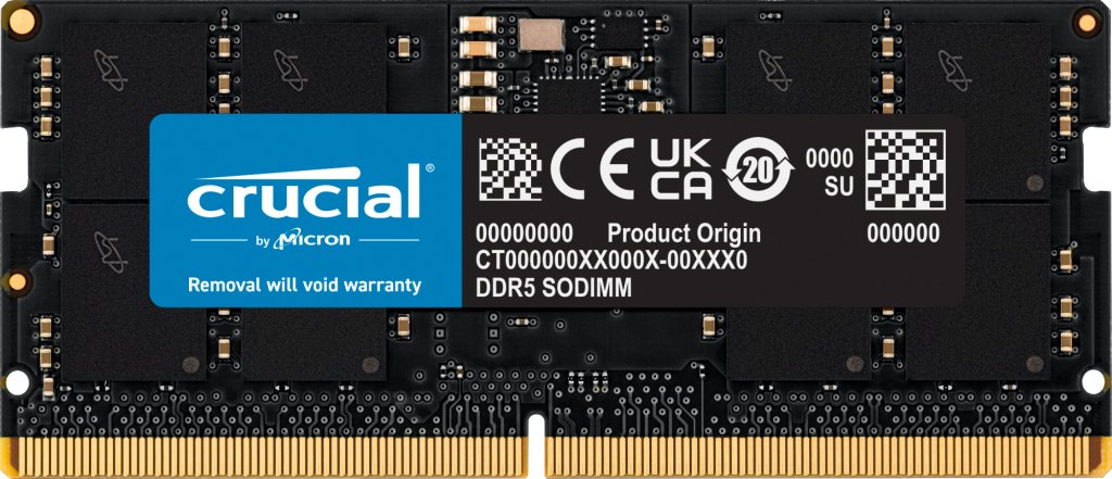 

Оперативная память Crucial 24ГБ DDR5 SODIMM 5600 МГц CT24G56C46S5
