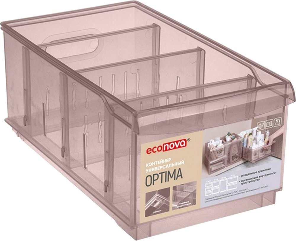 

Органайзер для хранения Эконова Optima 433217214 (коричневый)