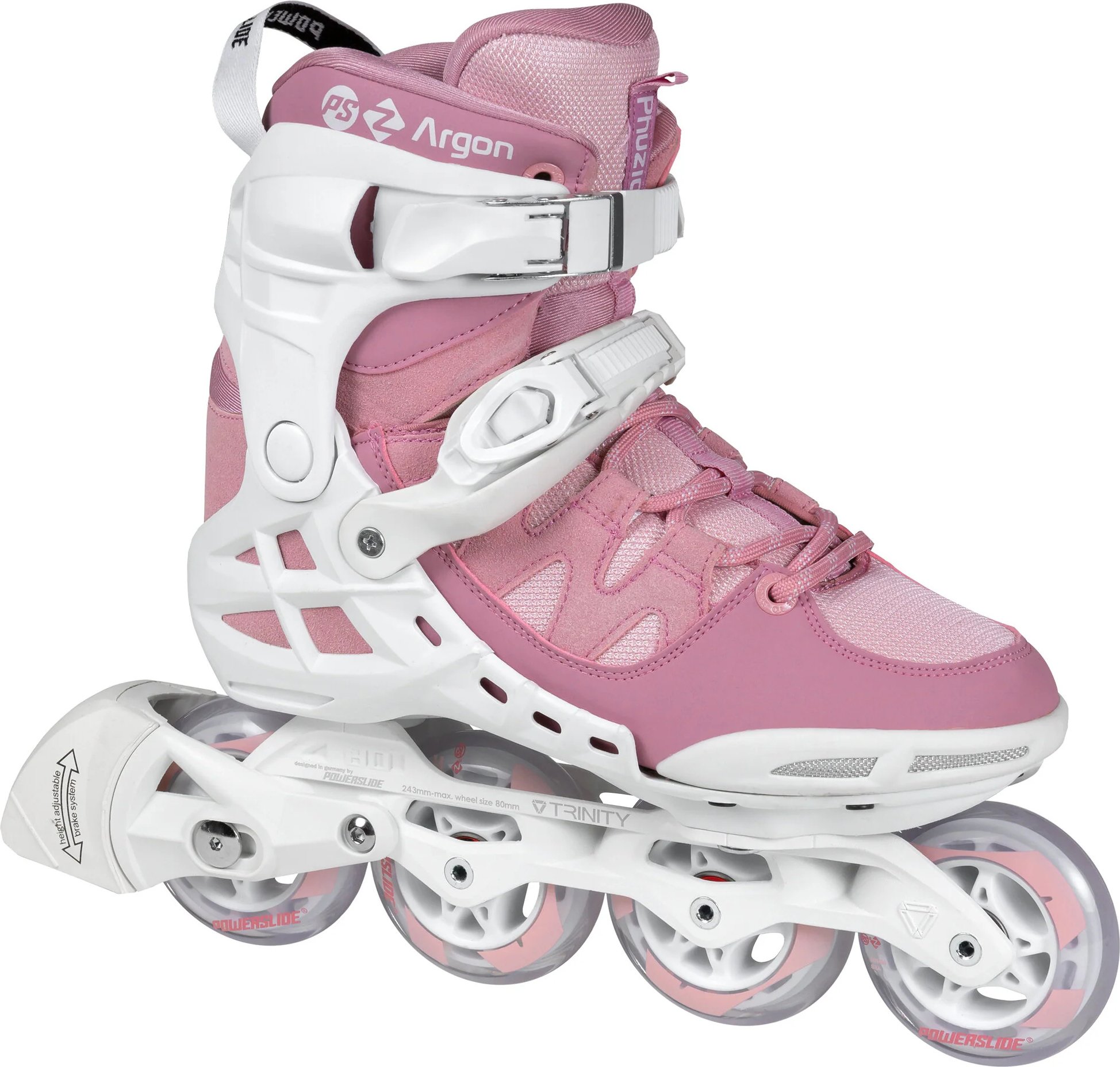 

Роликовые коньки Powerslide Phuzion Argon 80 940668 (р. 38, розовый)