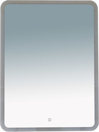 Misty 3 Неон - Зеркало LED 600х800 сенсор на зеркале (с круглыми углами) - П-Нео060080-3ПРСНЗКУ