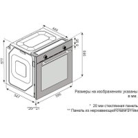 Электрический духовой шкаф ZorG BE10 (белый)