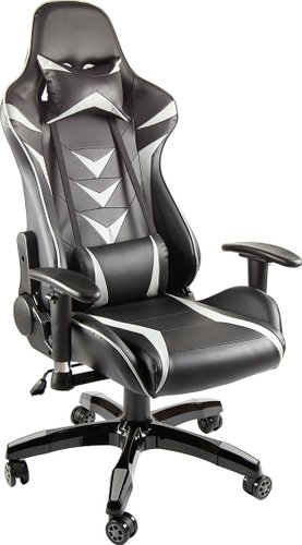 Игровое (геймерское) кресло Calviano Mustang (черный/белый)