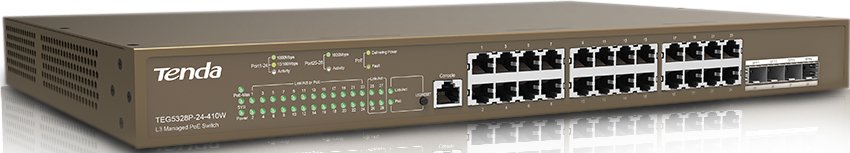 

Управляемый коммутатор 3-го уровня Tenda TEG5328P-24-410W