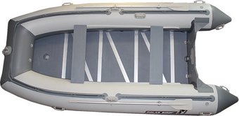 Моторно-килевая лодка Polar Bird PB-420E стеклокомпозит (серый)