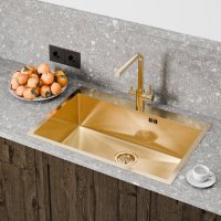 Кухонная мойка Floracio Steel F.7551.GDD