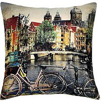 Декоративная подушка Matex Travel Велосипеды 08-651 (зеленый)