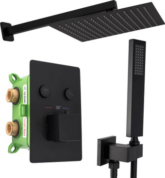 Душевая система  Rea Fenix Davis Black REA-P6357