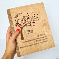 Ежедневник Творческая мастерская "Пуговка" Анастасии Минич А5 Дерево с птичками