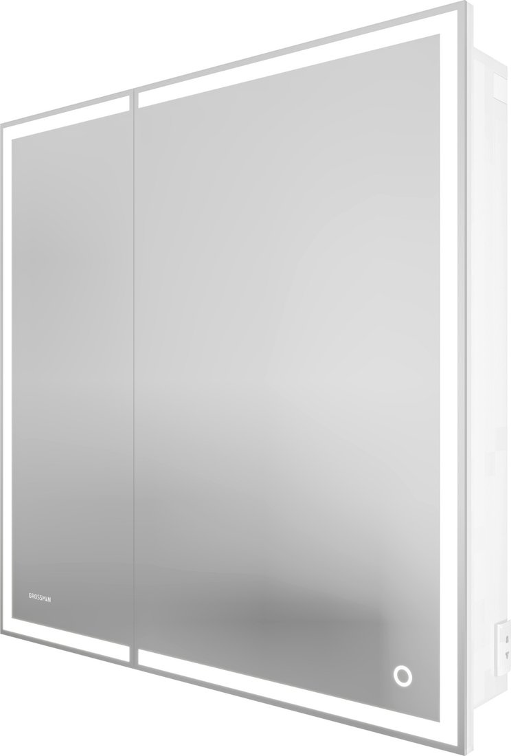 

Grossman Шкаф с зеркалом для ванной Меркадо-70 207008