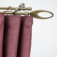 Карниз для штор Sundays Home Лайт Эллипс 16мм+16мм двухрядный (антик, 3м)