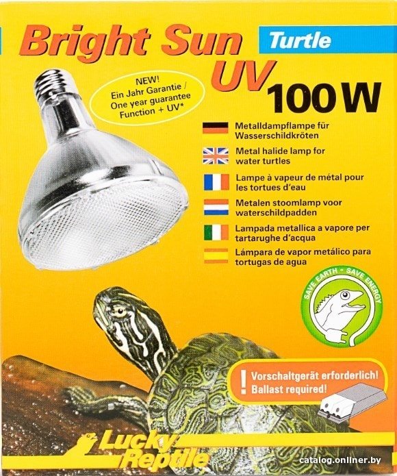 Тепловая лампа Lucky Reptile Bright Sun UV Turtle 100 Вт