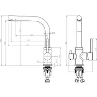 Смеситель ZorG Akvaduo Premium Brass black metallic в Орше