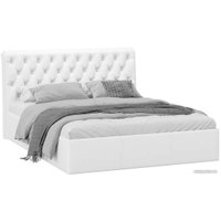 Кровать Трия Скарлет универсальная тип 1 с ПМ и заглушиной 160x200 (кожзам белый)