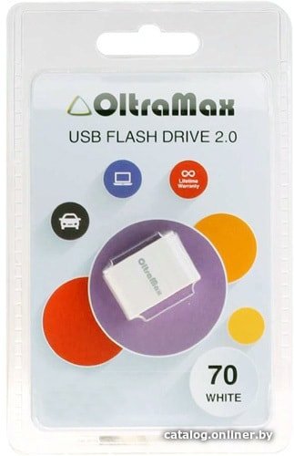 USB Flash OltraMax 70 8GB (белый)