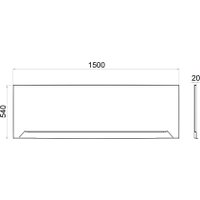 Фронтальный экран под ванну Wellerein WRT 150x54