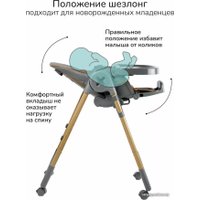 Высокий стульчик Amarobaby Elegant AB23-23EL/11 (серый)