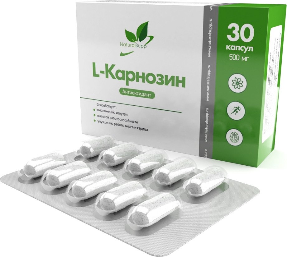 

L-карнозин NaturalSupp L-Carnosine (30 капсул)